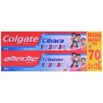 COLGATE CIBACA TOOTH PASTE 175 +175 G